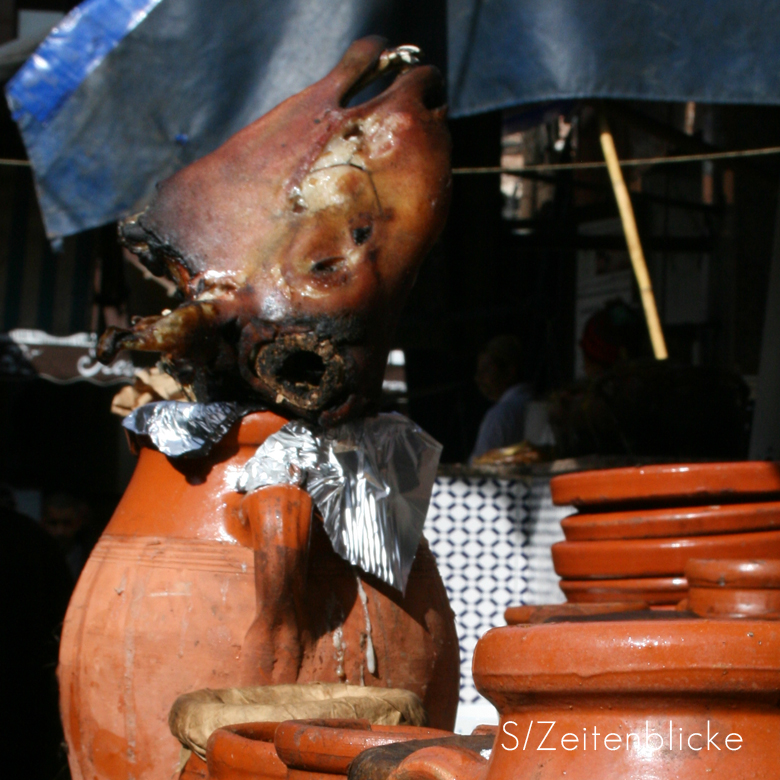 Straßenleben und Streetfood in Marrakech