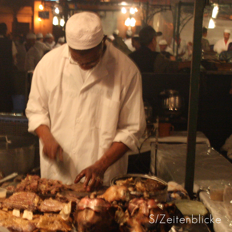 Straßenleben und Streetfood in Marrakech