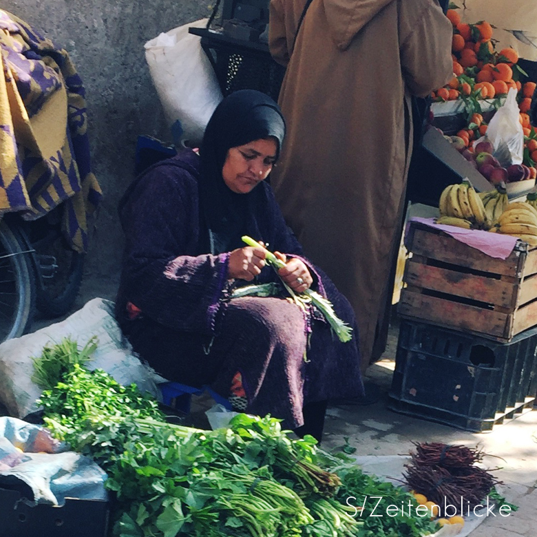 Straßenleben und Streetfood in Marrakech
